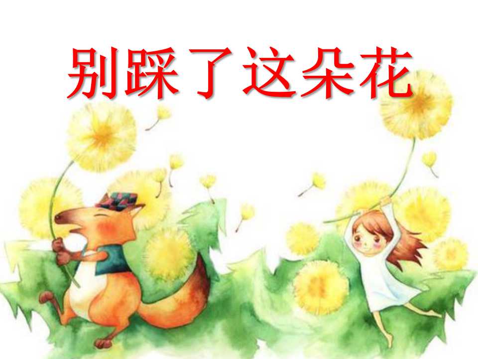 《别踩了这朵花》PPT课件4