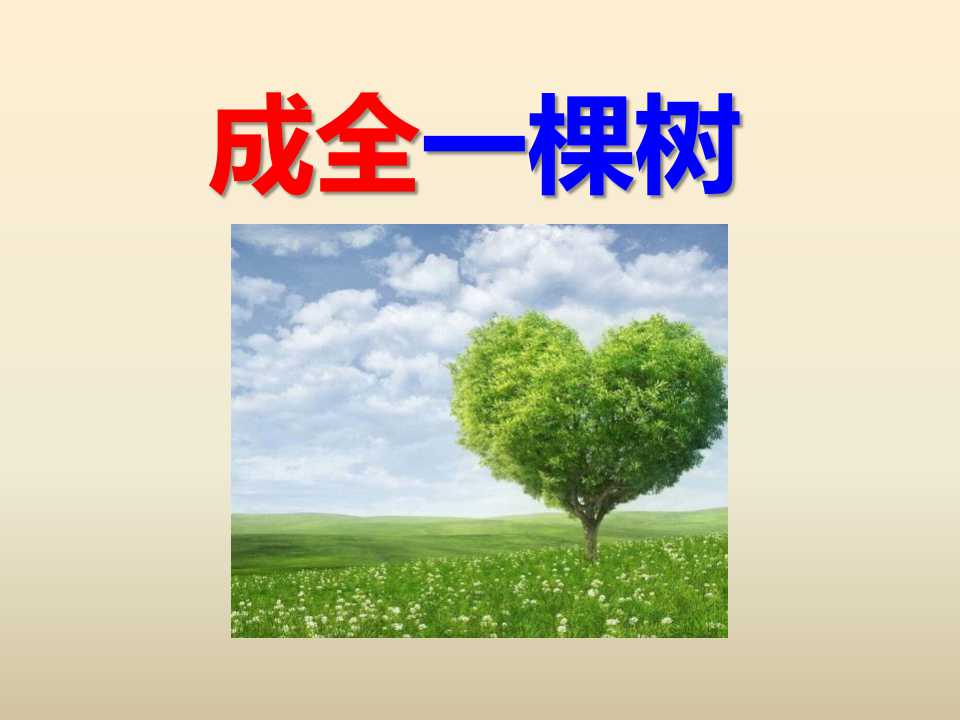 《成全一棵树》PPT课件2