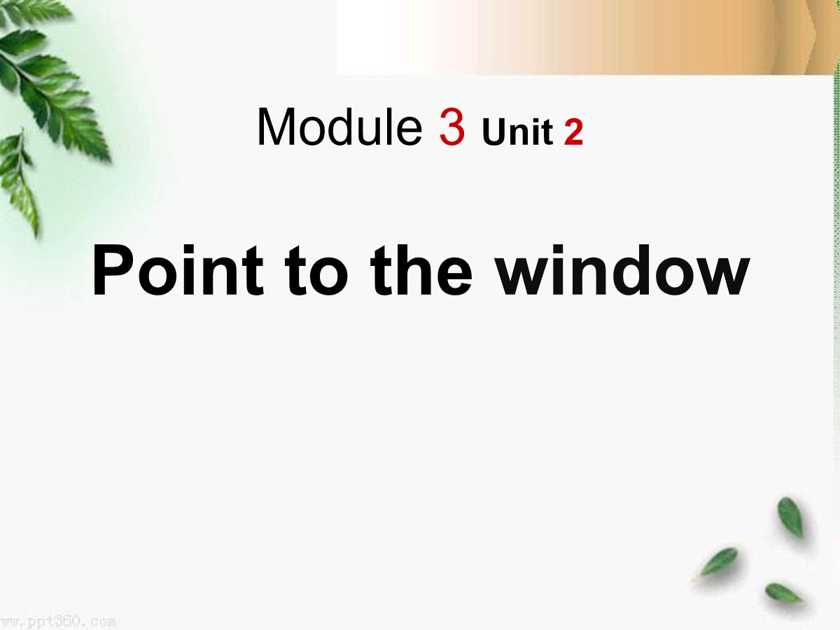 《Point to the window!》PPT课件2