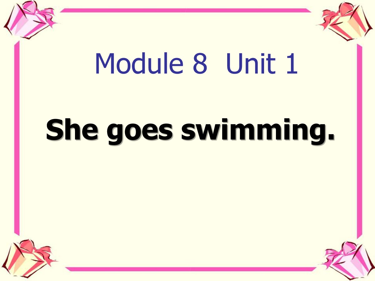 《She goes swimming》PPT课件3