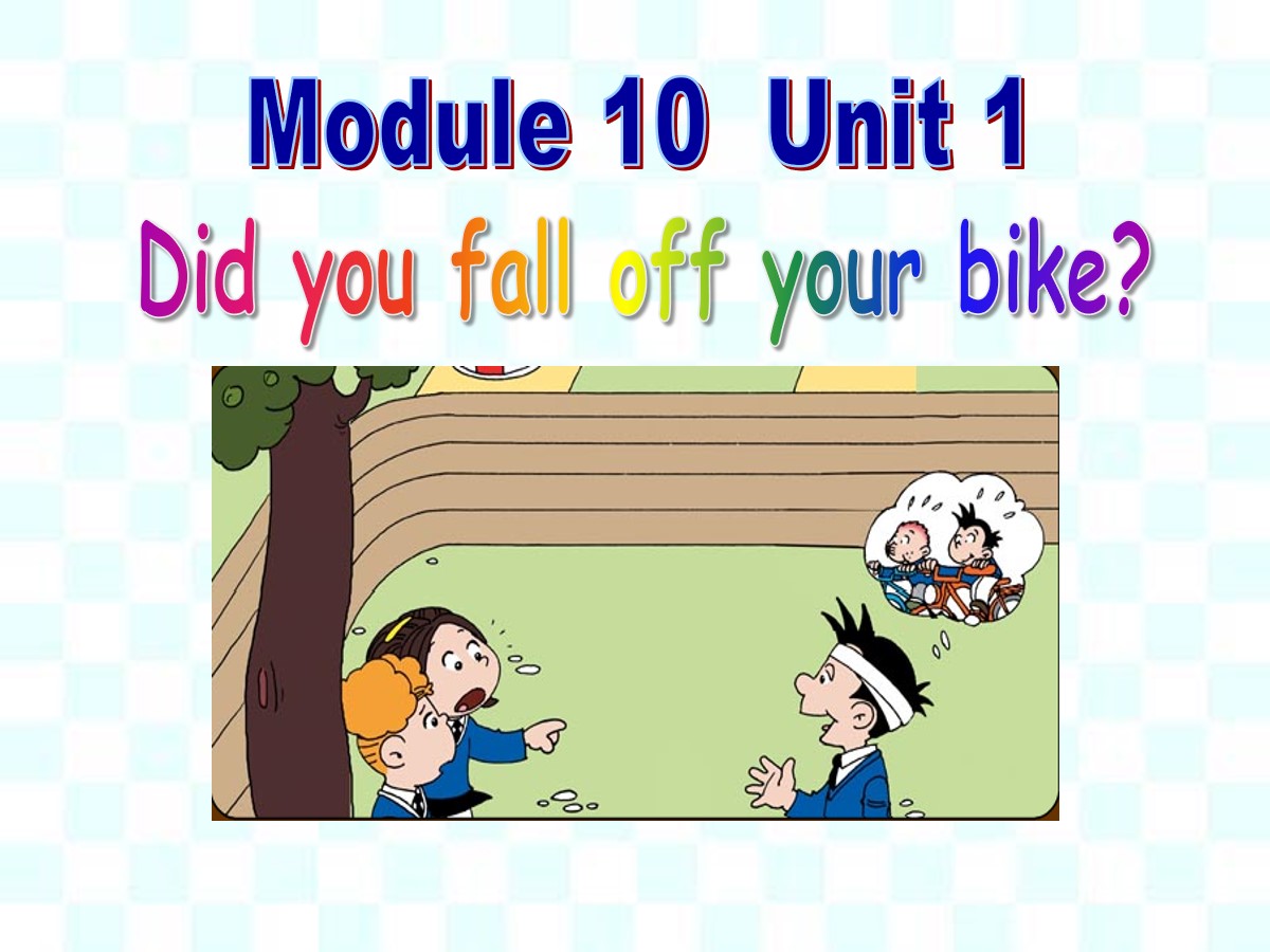 《Did you fall off your bike?》PPT课件