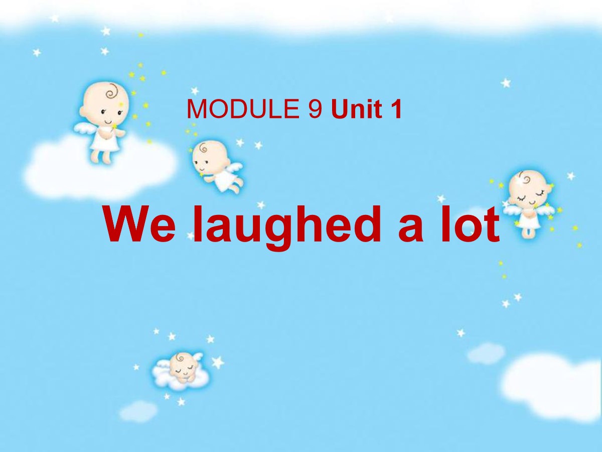 《We laughed a lot》PPT课件4