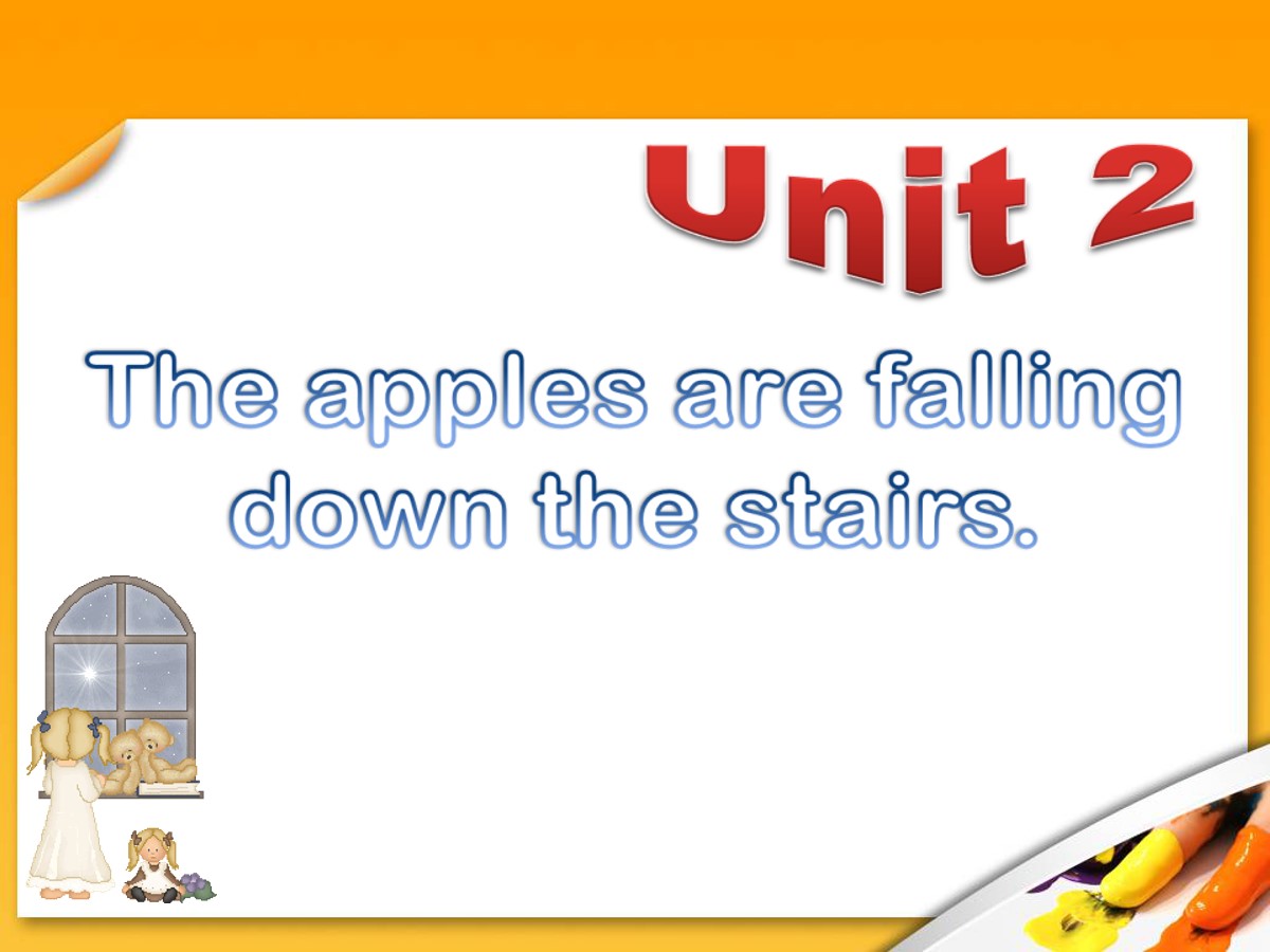 《The apples are falling down the stairs》PPT课件3