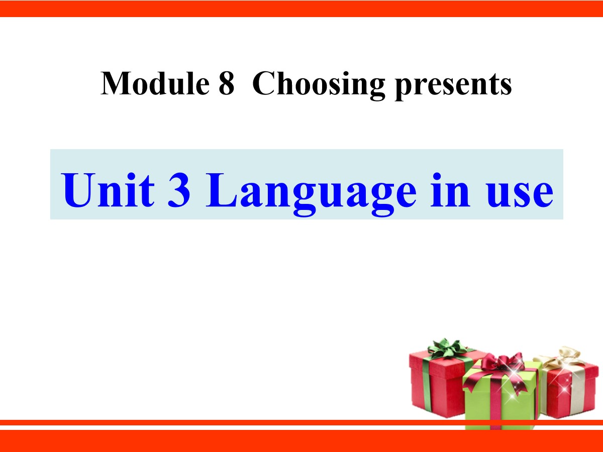《Language in use》Choosing presents PPT课件
