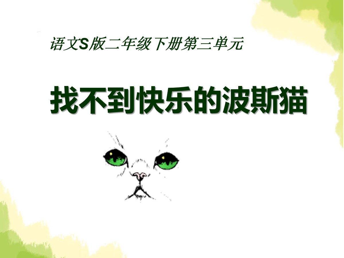 《找不到快乐的波斯猫》PPT课件2