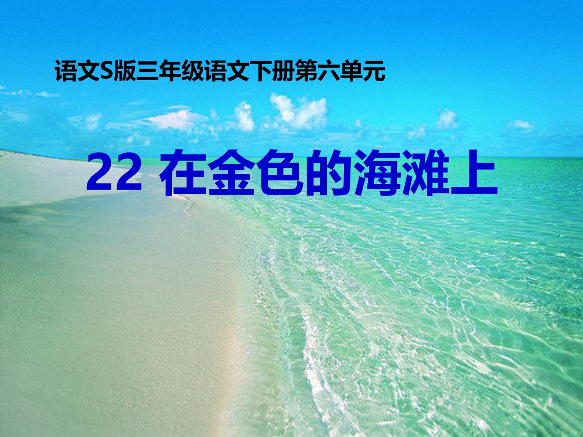 《在金色的海滩上》PPT课件2