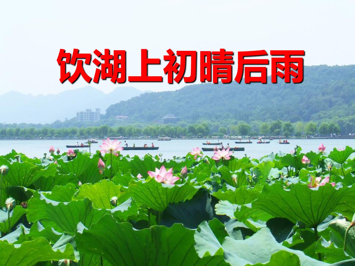 《饮湖上初晴后雨》PPT课件8