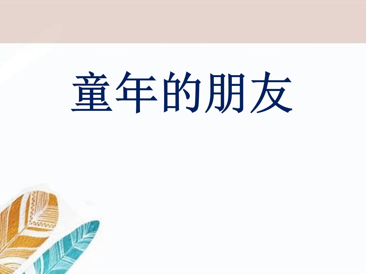 《童年的朋友》PPT课件8