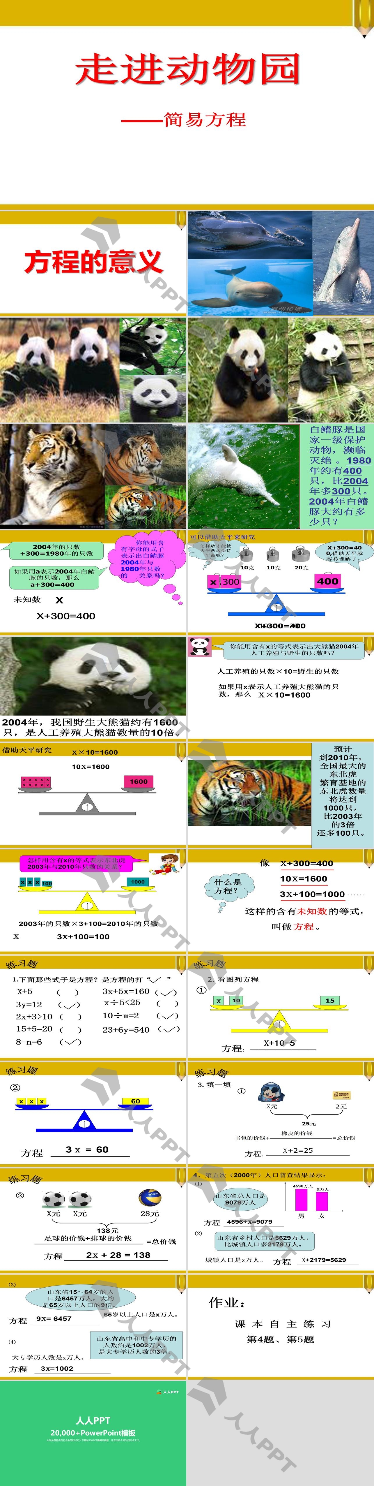 《走进动物园》PPT课件2长图