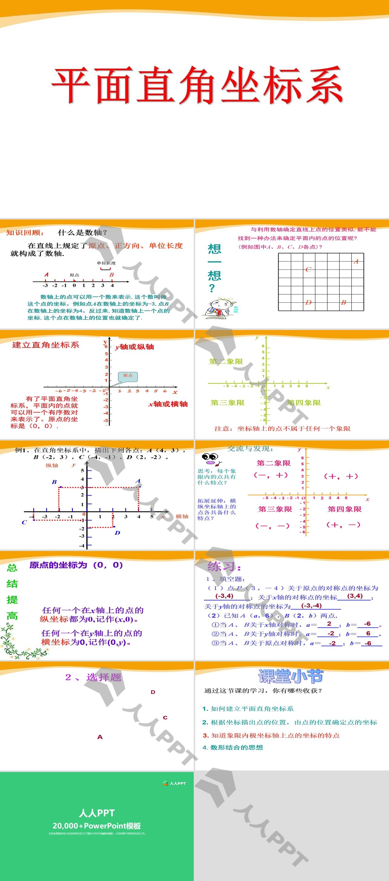 《平面直角坐标系》PPT课件7长图