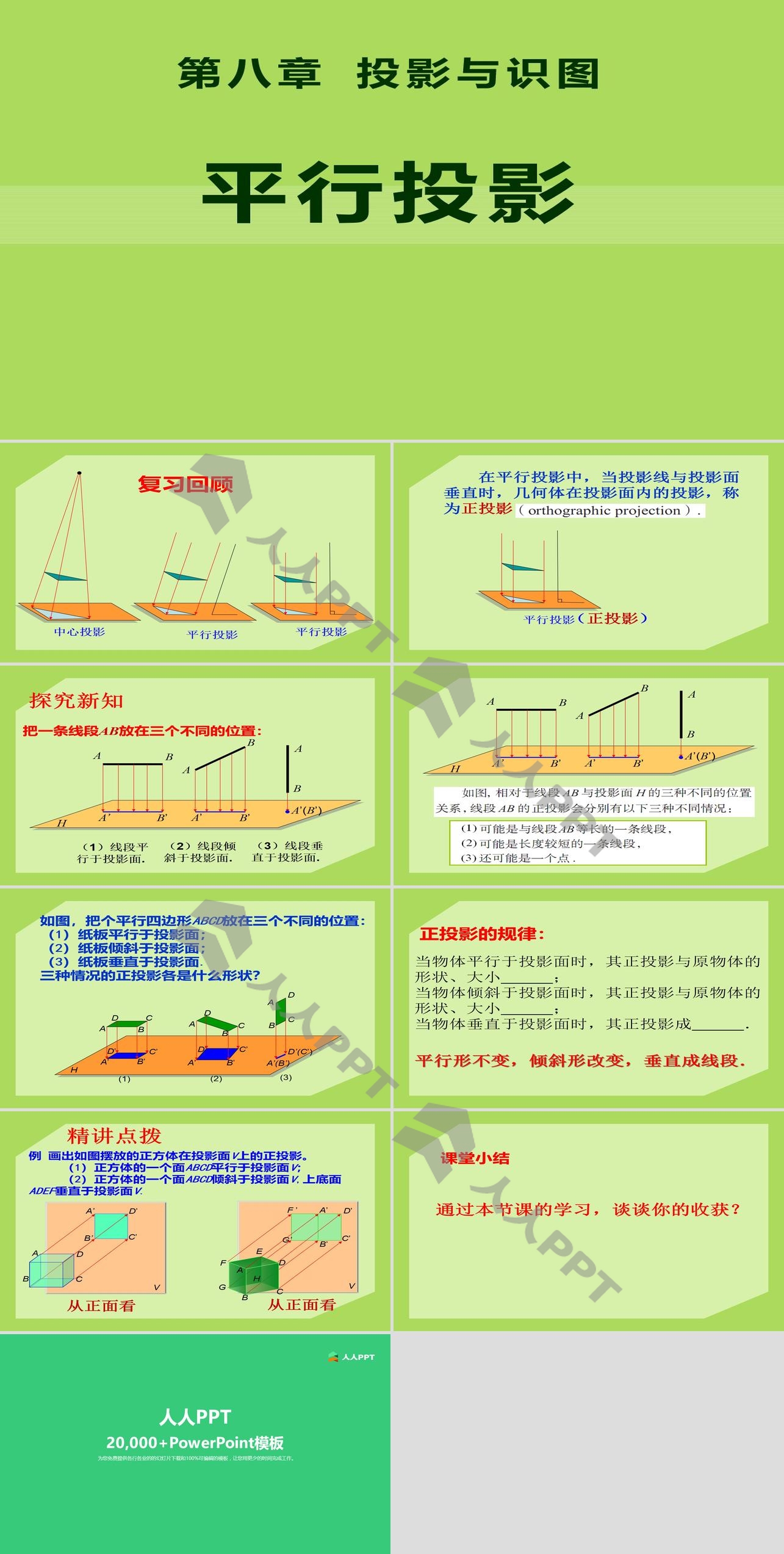 《平行投影》PPT课件2长图