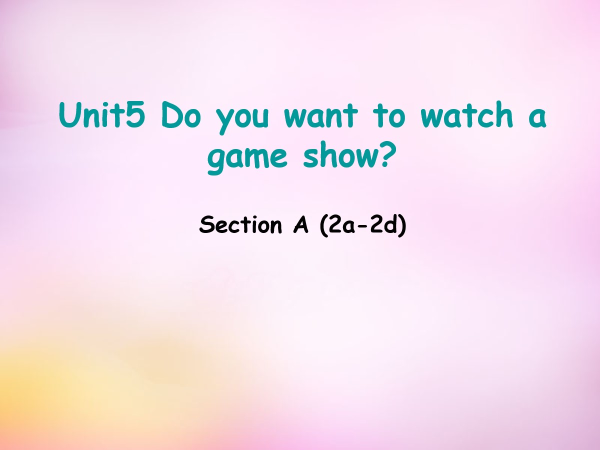 《Do you want to watch a game show》PPT课件17