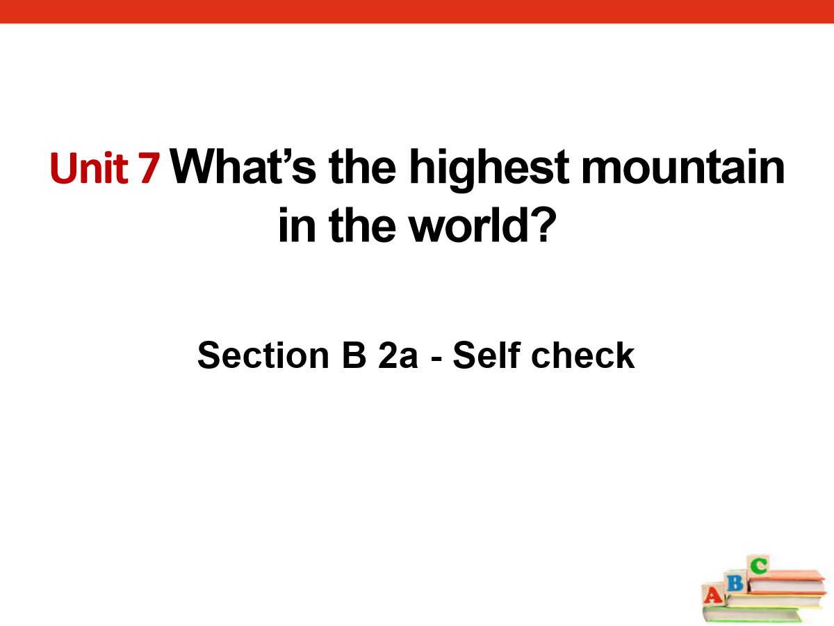 《What's the highest mountain in the world?》PPT课件14