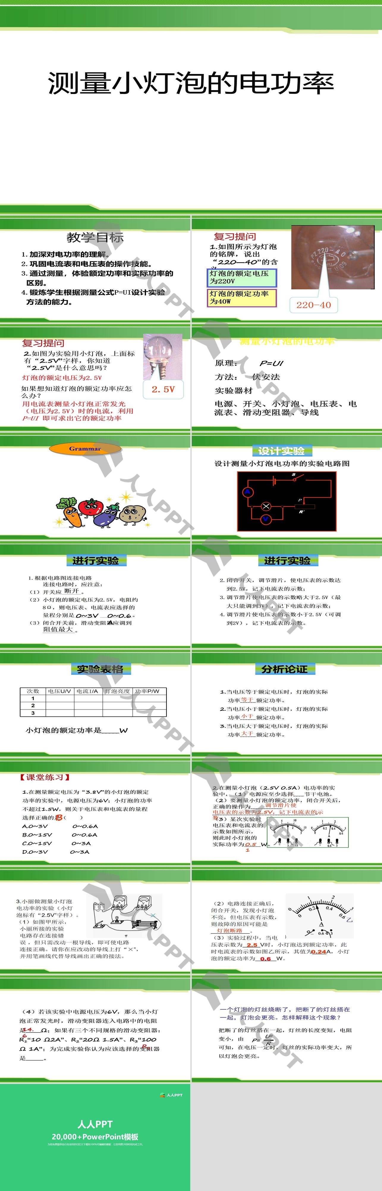 《测量小灯泡的电功率》电功率PPT课件9长图