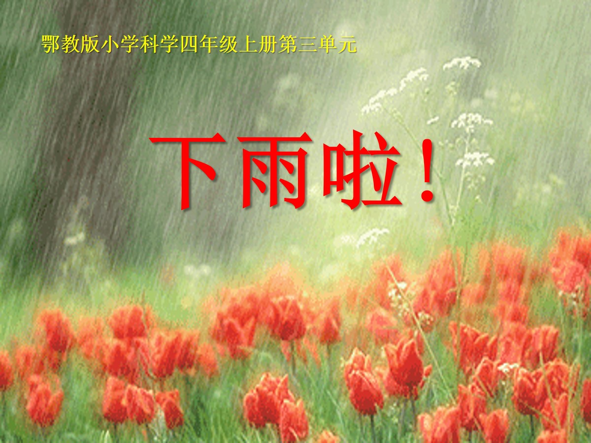 《下雨啦》明天的天气怎样PPT课件2