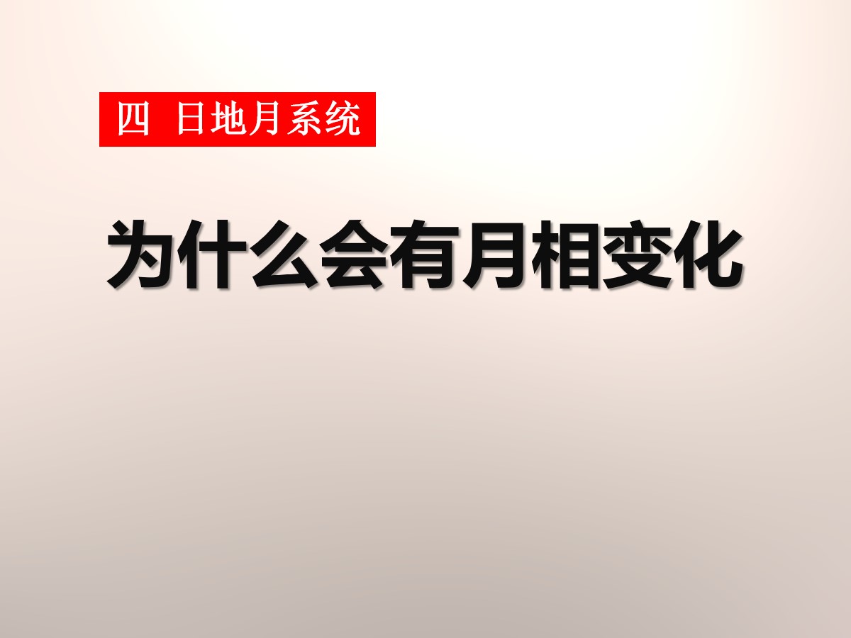 《为什么会有月相变化》日地月系统PPT课件3