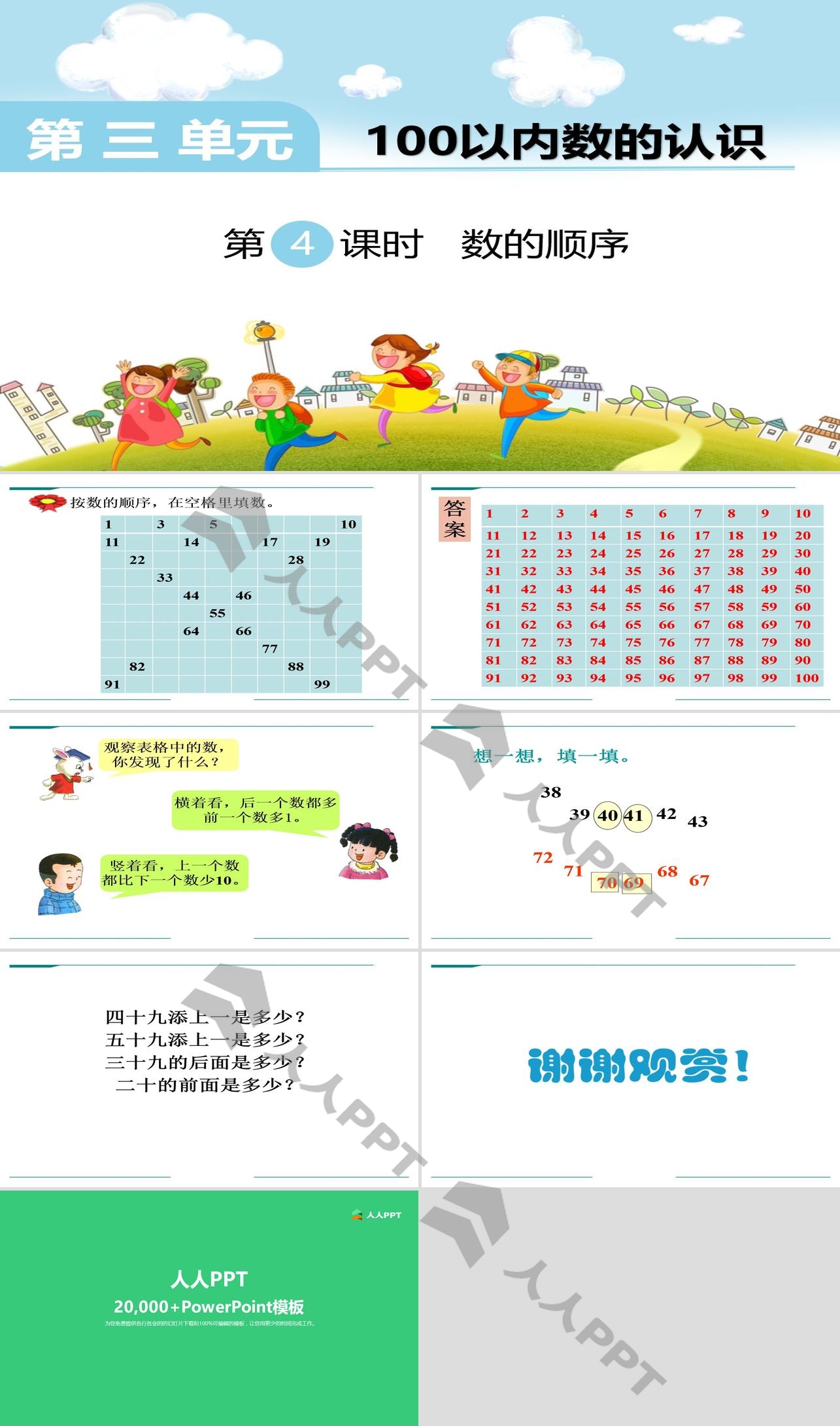 《数的顺序》PPT长图