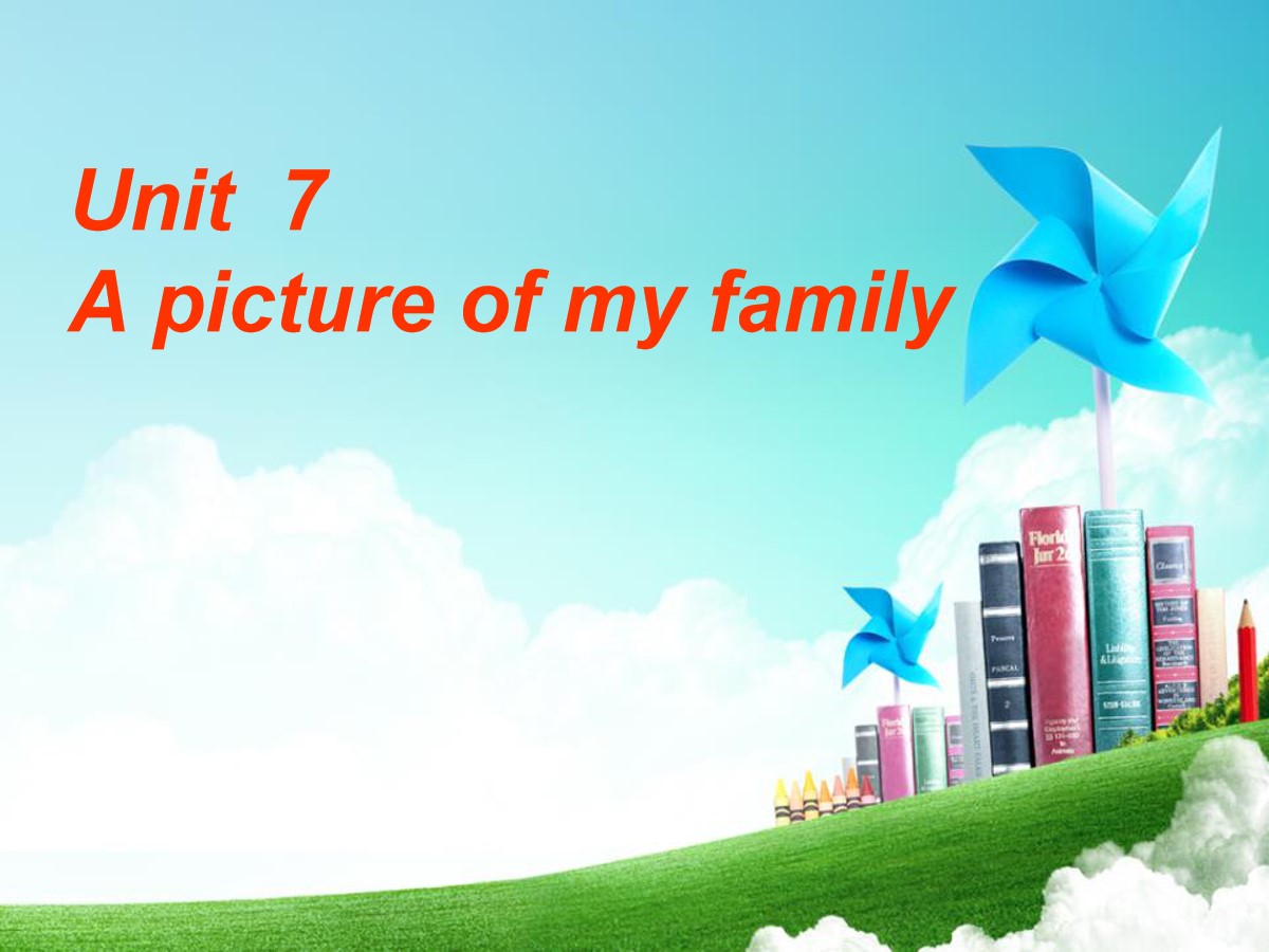 《A picture of my family》PPT