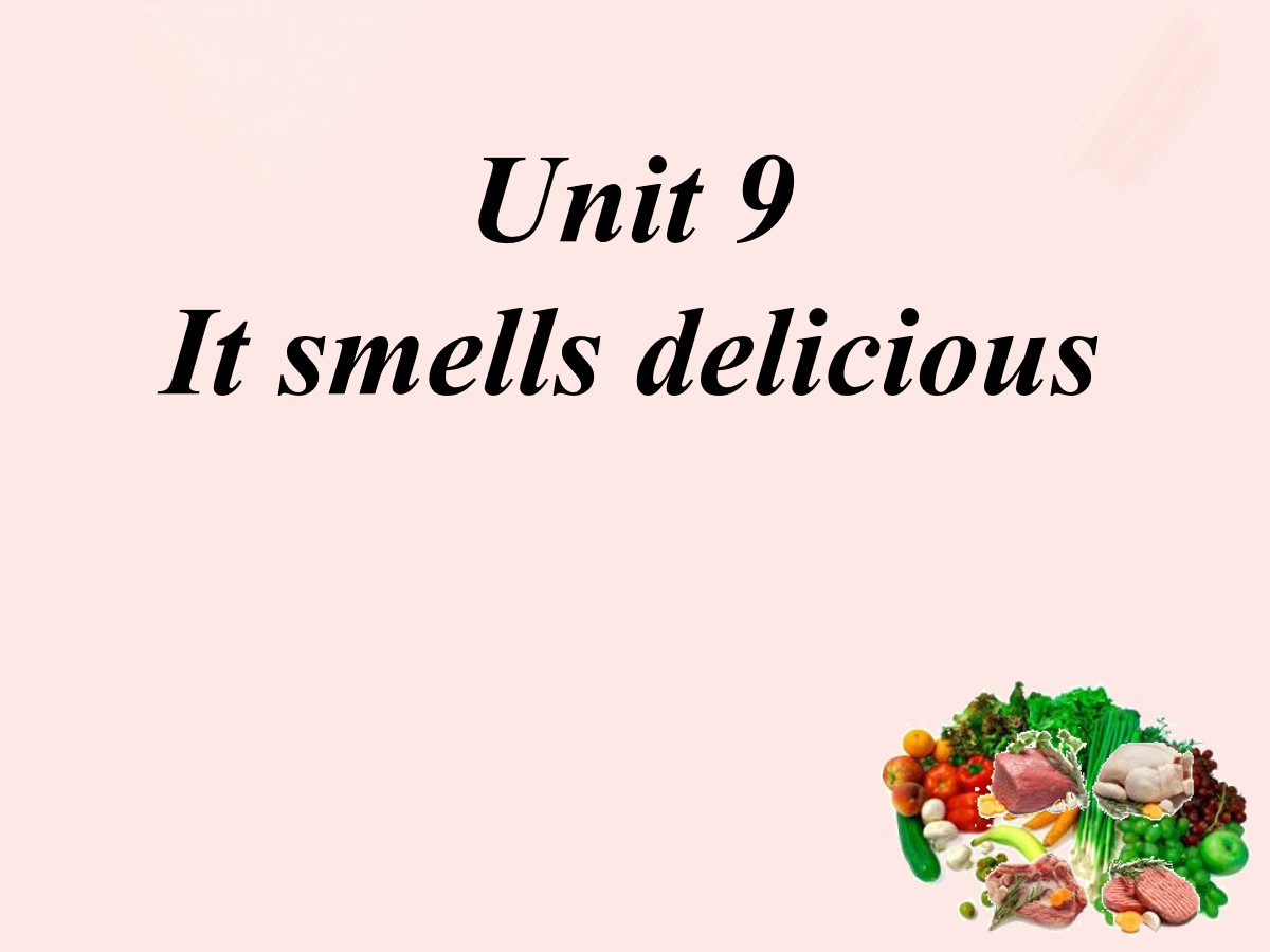 《It smells delicious》PPT