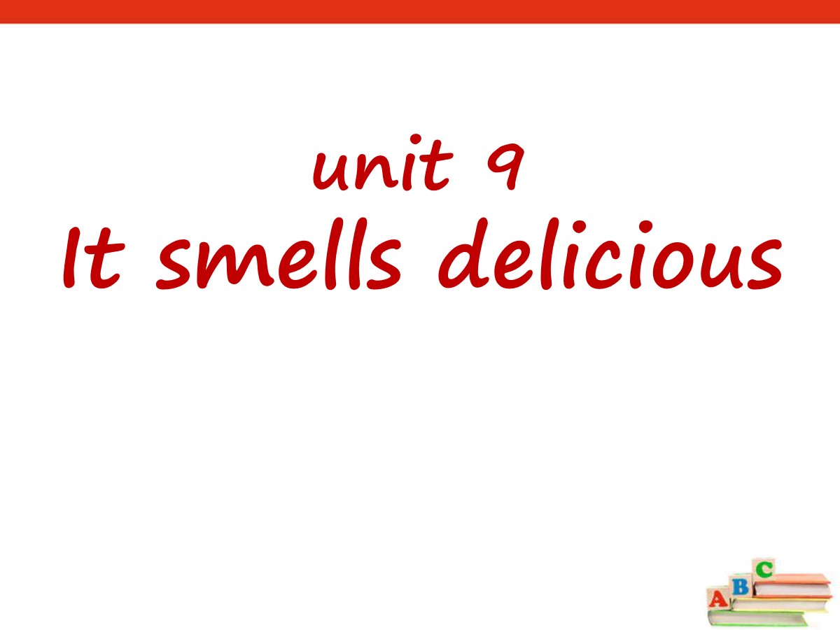 《It smells delicious》PPT
