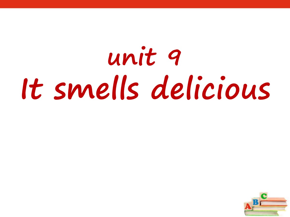 《It smells delicious》PPT