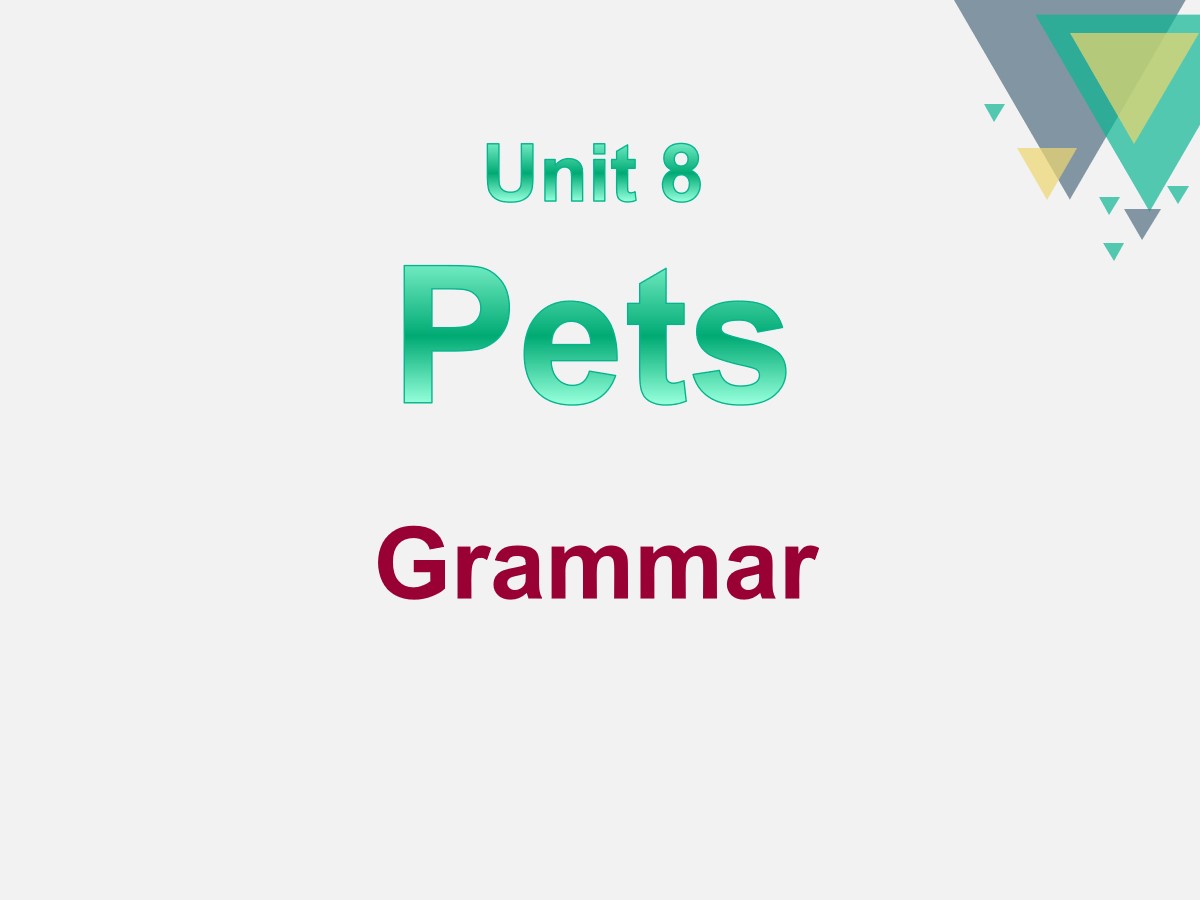 《Pets》GrammarPPT