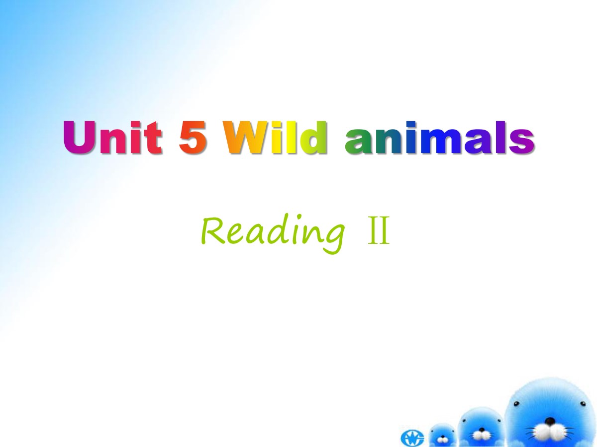 《Wild animals》ReadingPPT课件