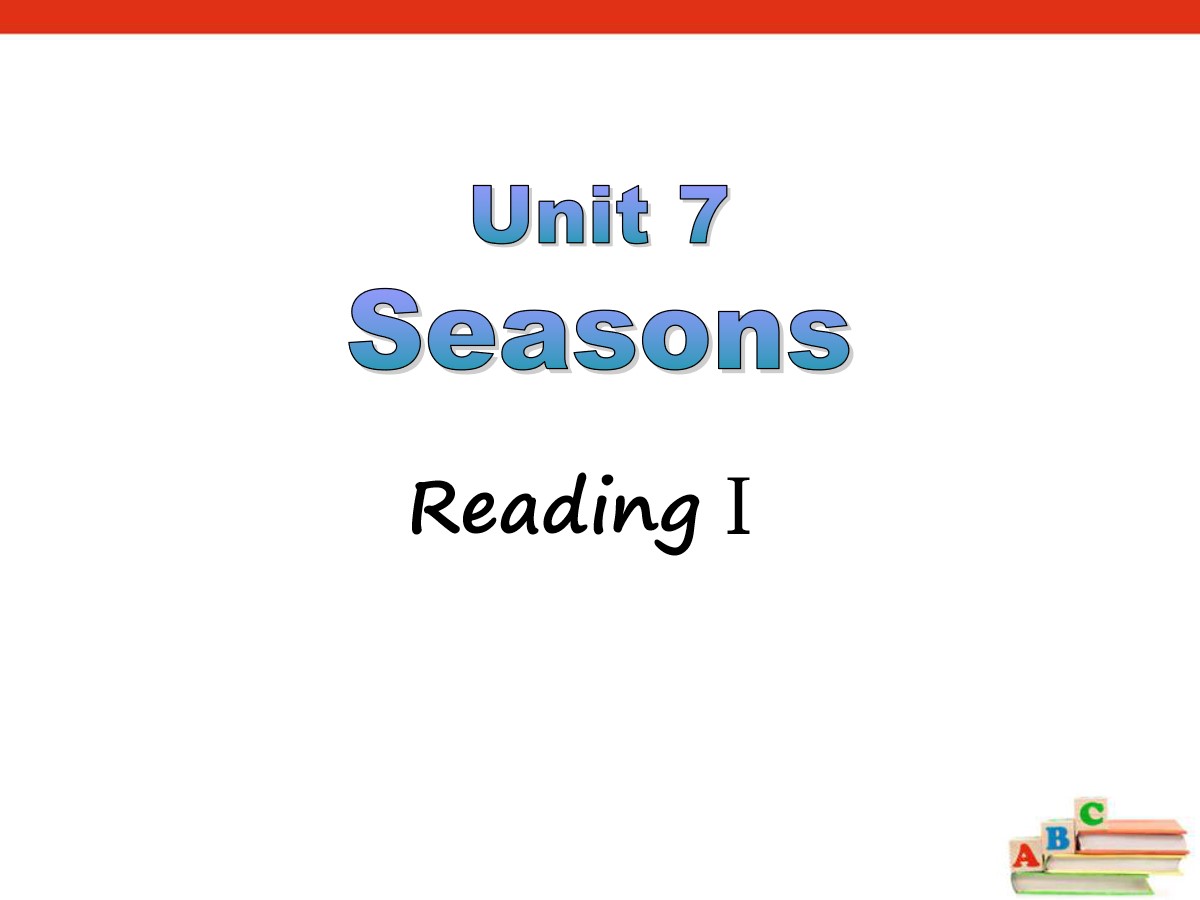 《Seasons》ReadingPPT