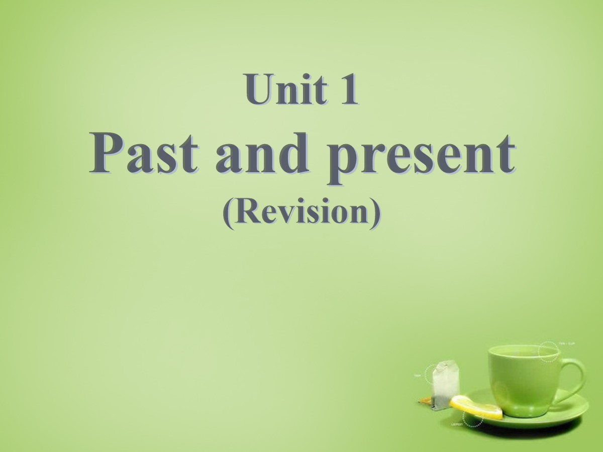 《Past and Present》RevisionPPT