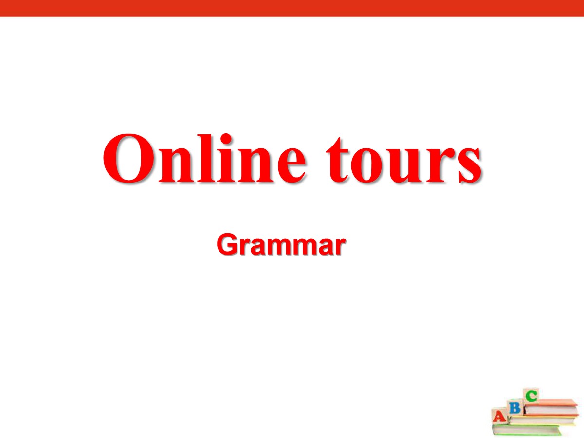 《Online tours》GrammarPPT