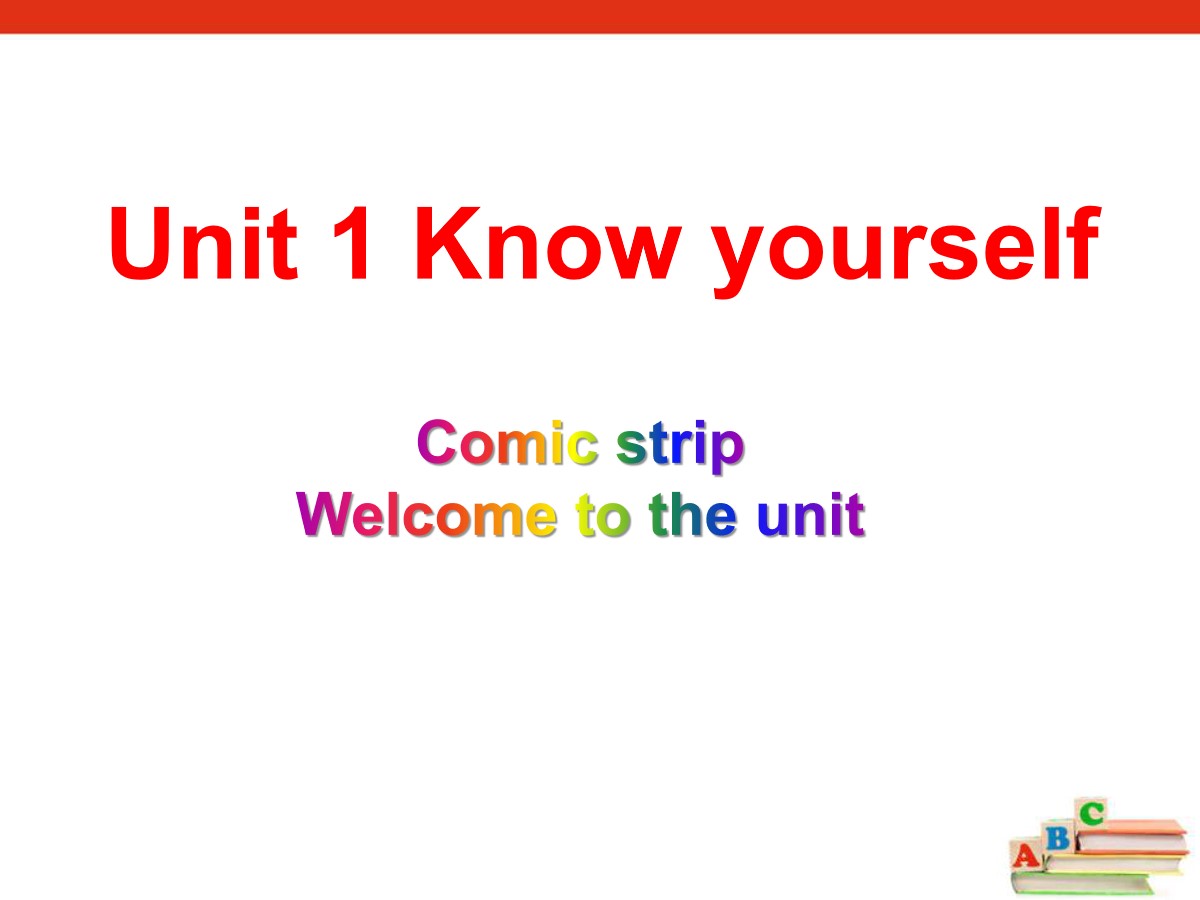 《Know yourself》comicPPT
