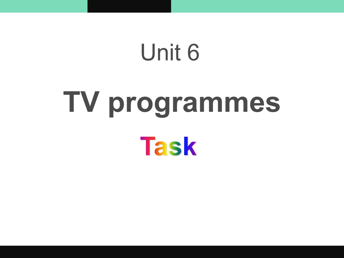 《TV programmes》TaskPPT