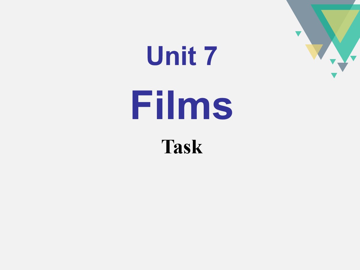 《Films》TaskPPT
