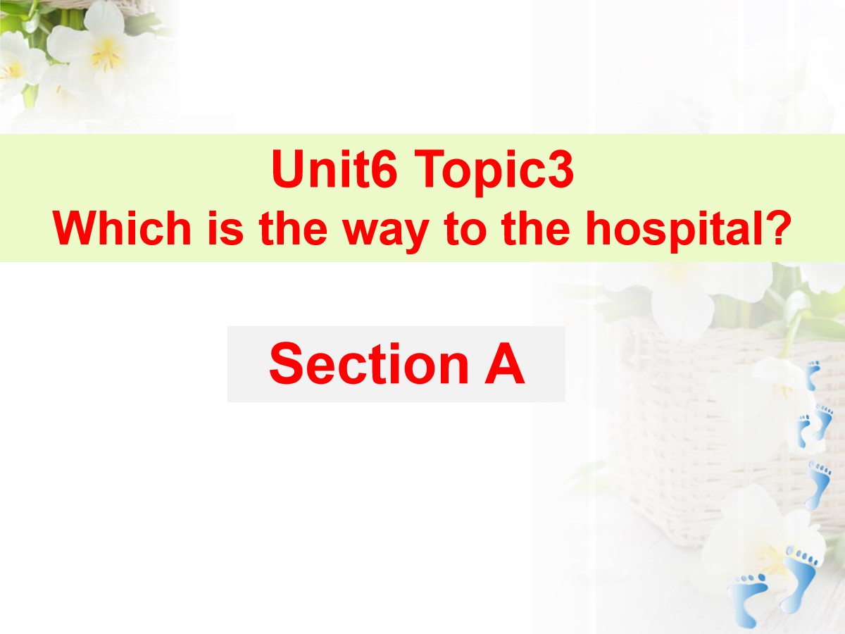 《Which is the way to the hospital?》SectionA PPT