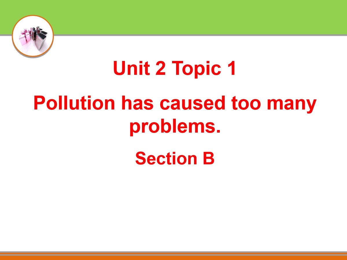 《Pollution has caused too many problems》SectionB PPT