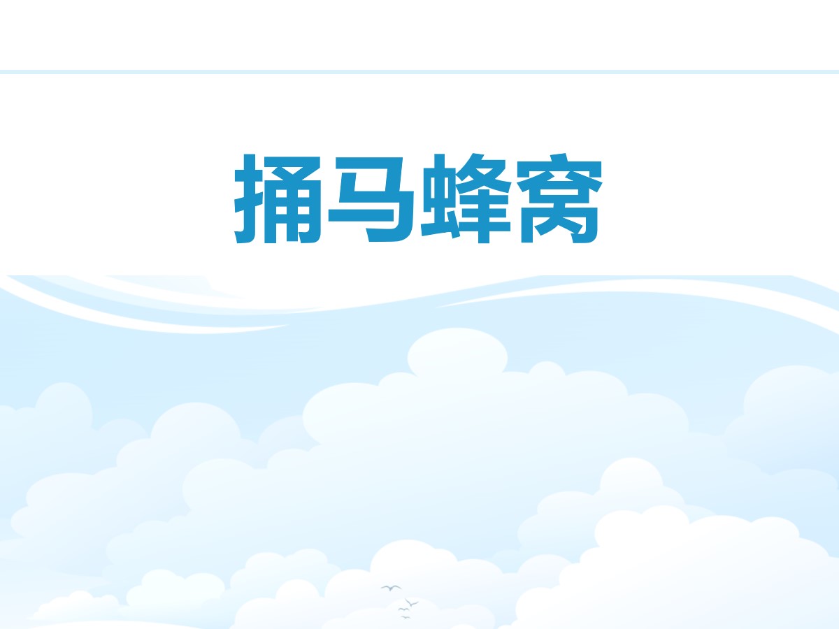 《捅马蜂窝》PPT