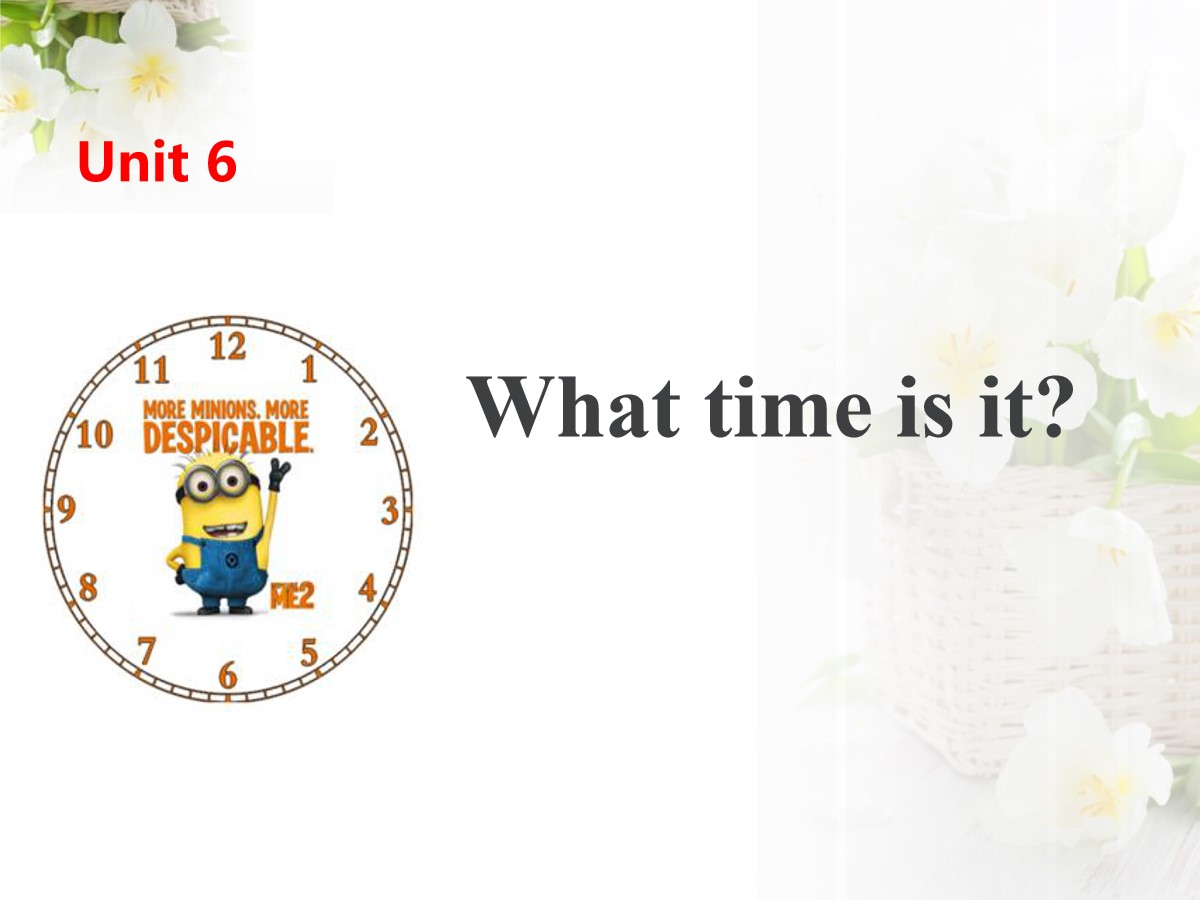 《What time is it?》PPT(第一课时)