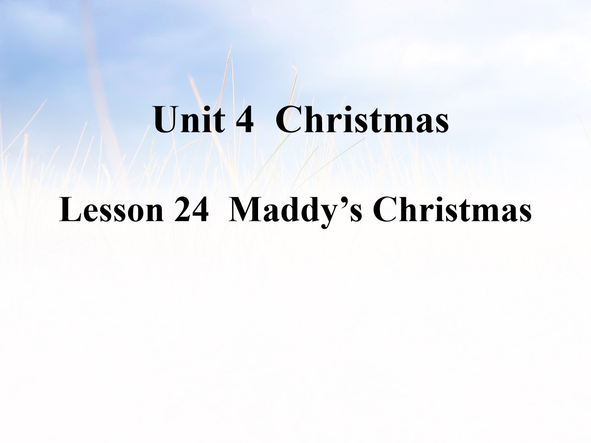 《Maddy's Christmas》Christmas PPT