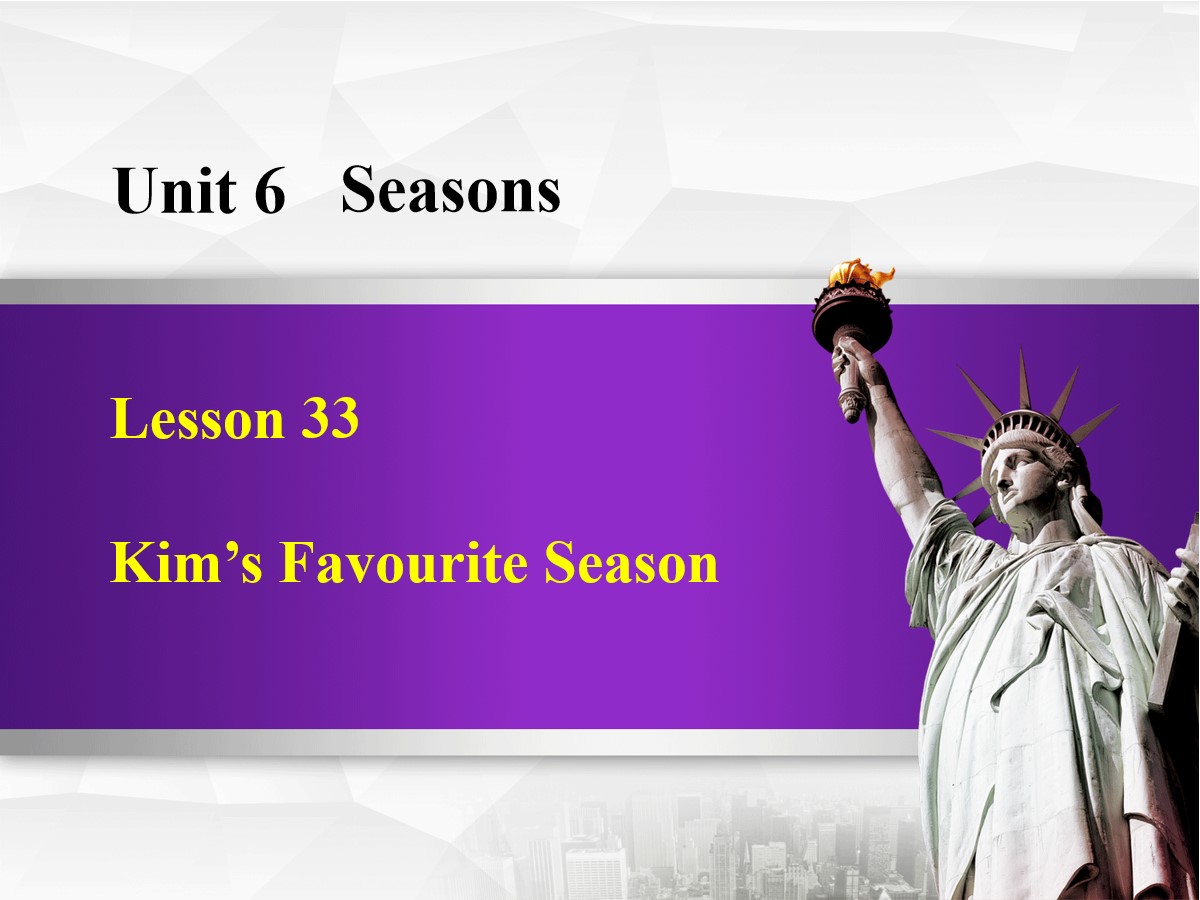 《Kim's Favourite Season》Seasons PPT