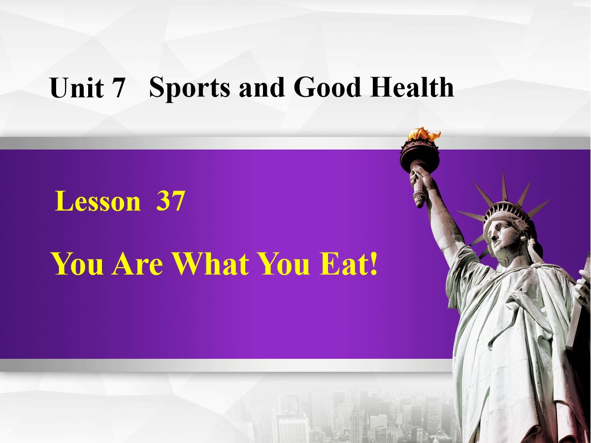 《You Are What You Eat!》Sports and Good Health PPT课件