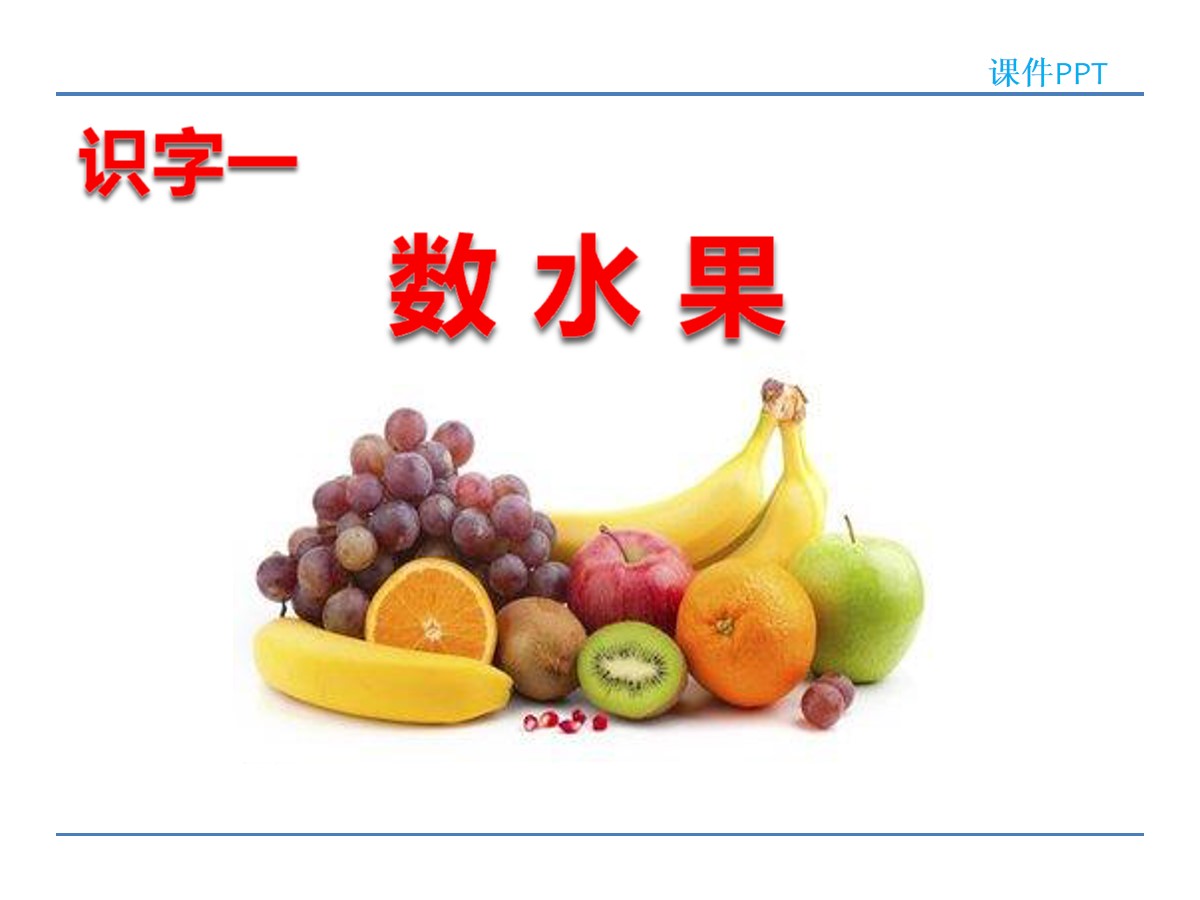 《数水果》PPT