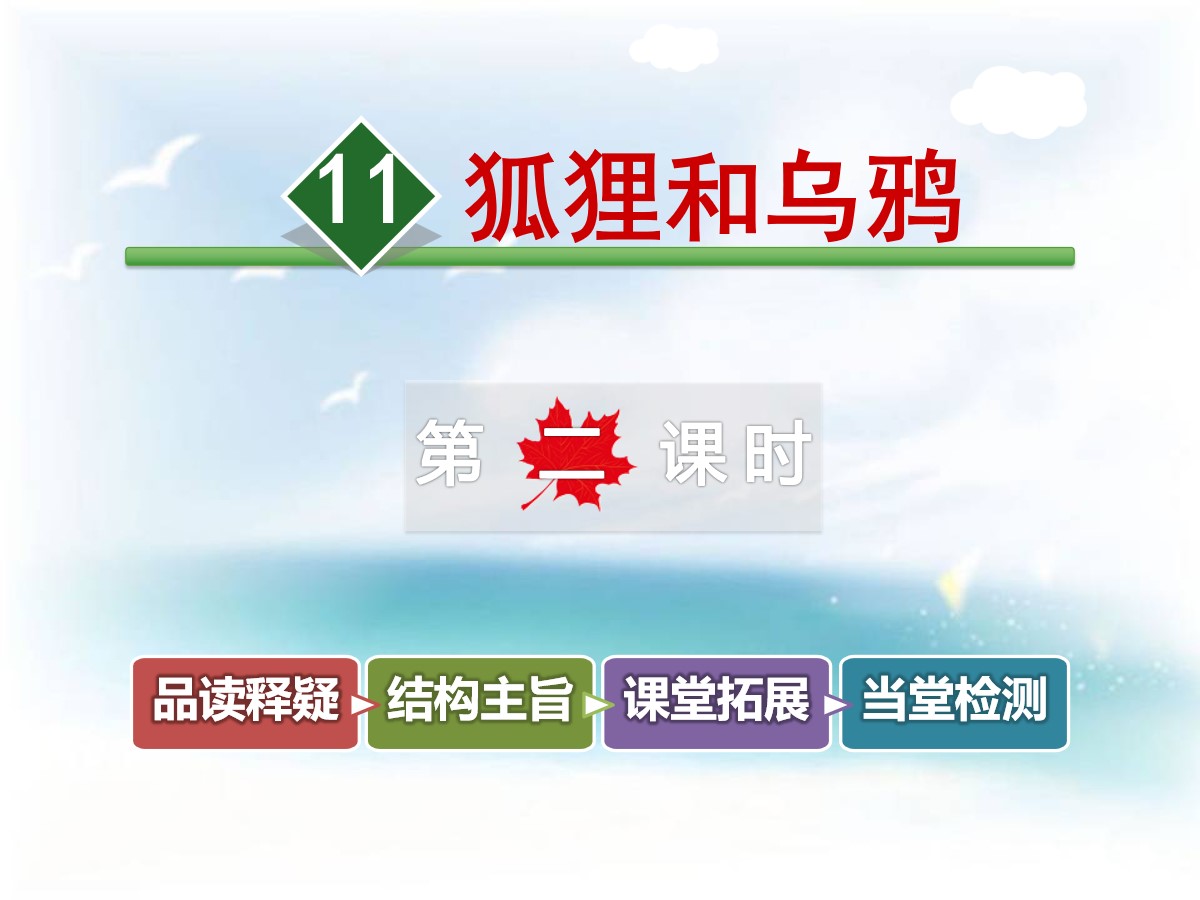 《狐狸和乌鸦》PPT教学课件