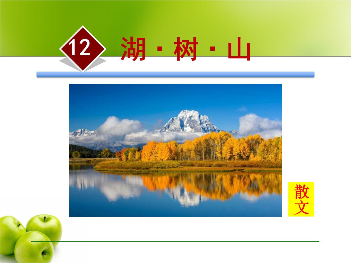 《湖树山》PPT