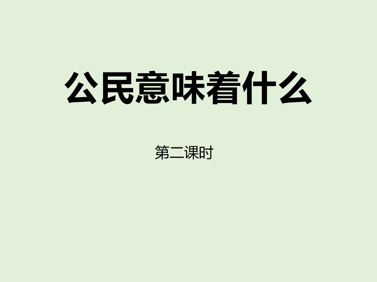 《公民意味着什么》我们是公民PPT(第二课时)