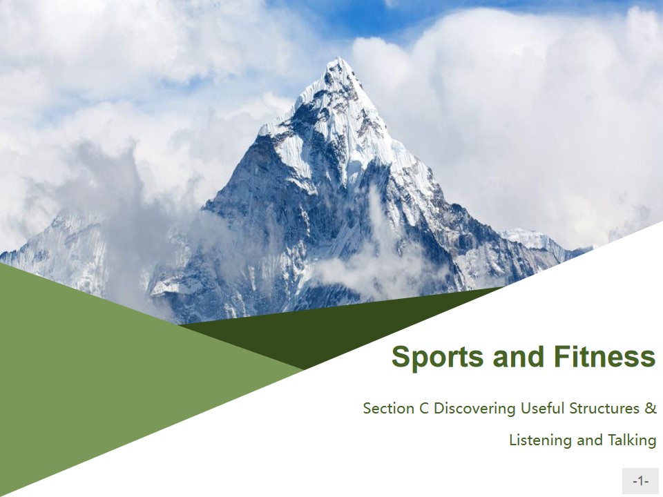 《Sports and Fitness》Discovering Useful Structures & Listening and Talking PPT