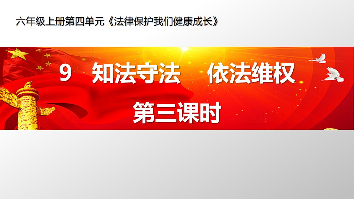 《知法守法 依法维权》法律保护我们健康成长PPT