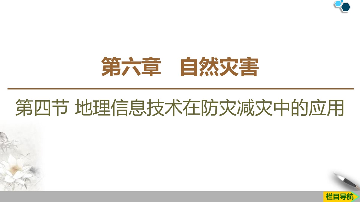 《地理信息技术在防灾减灾中的应用》自然灾害PPT