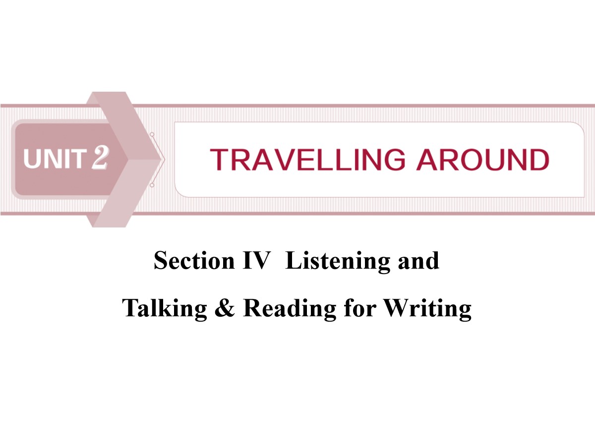 《Travelling Around》Listening and Talking&Reading for Writing PPT