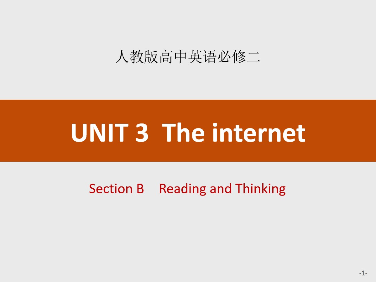 《The internet》Section B PPT