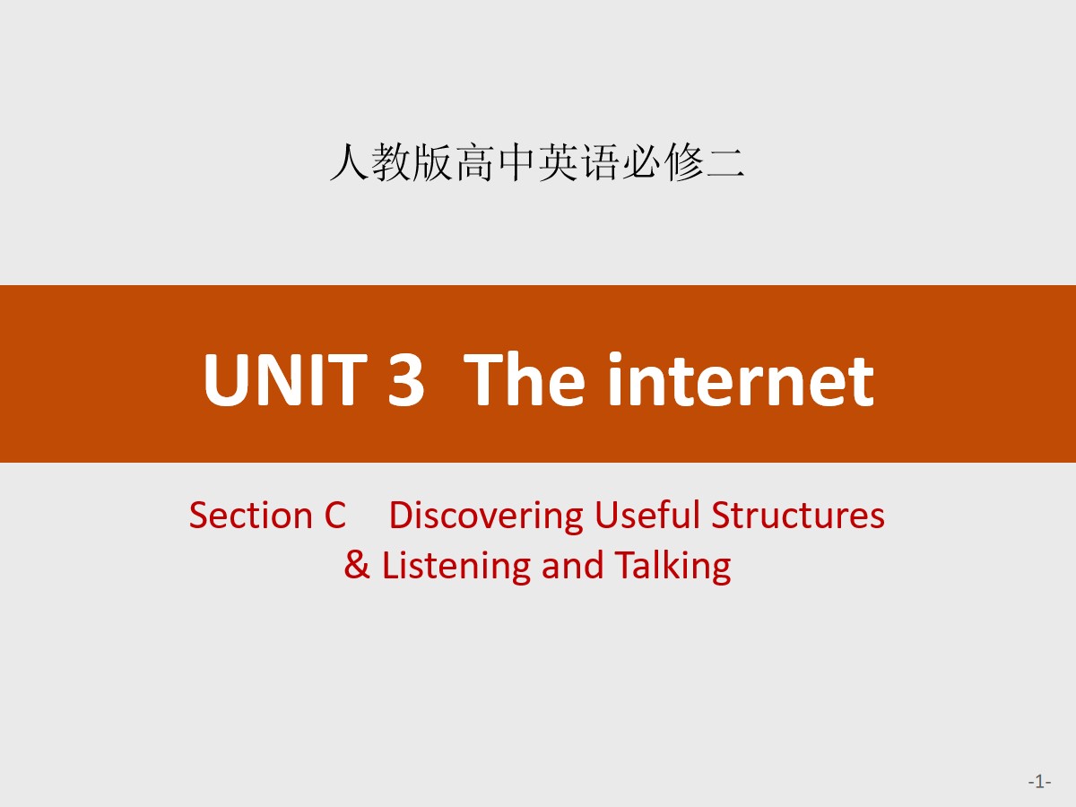 《The internet》Section C PPT